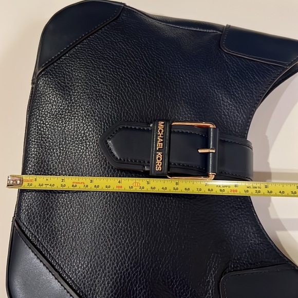 New Michael Kors Lillian M Shoulder Leather Bag navy - Picture 4 of 9